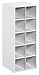 ClosetMaid 10 Cube Stackable Wooden Home or Office Storage Organizer Versatile Open Shelving Unit for Clothes, Toys, Books, and Decor Items, White