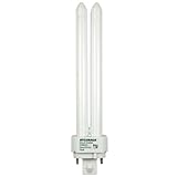 Sylvania S6740 (10 Pack) 20669 CF26DD/E/841/ECO 26-Watt 4100K 4-Pin Double Tube Compact Fluorescent Lamp, White