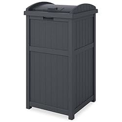 Suncast 30-Gallon Durable Hideaway Trash Waste Bin