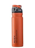 AVEX FreeFlow Autoseal Water Bottle, Orange, 700ml/24 oz