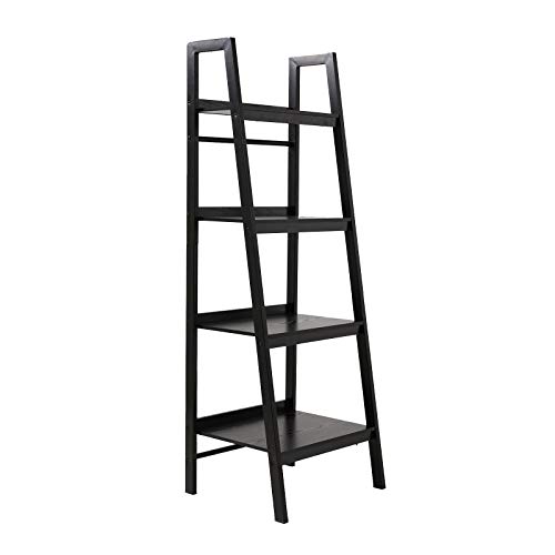 Saedew 4Tier Ladder Shelf, Ladder Bookshelf, Modern Ladder Bookcase