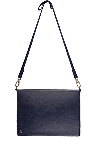Businda Case for 2017 iPad Pro12.9, Envelope Case with Card Slots and Hand Grip Strap Wallet File Folio Pocket PU Leather Hangbag Magnetic Stand Cover for iPad Pro 2017/2015 12.9 Inch (Dark Blue)