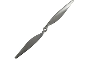 GENERIC 1PC CW CCW RC Propellers 7x5 8x6 9x6 10x7 11x7 12x6 13x6.5 14x7 15x8 16x8 17x8 Inch Gray 2-Vane Direct Drive Nylon Propeller with Adapter Rings for RC Airplan, Drone, Glider (14x7Inch CCW)