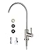 Water Faucet, Kitchen Sink Faucet Beverage Faucet Reverse Osmosis Faucet for Drinking Water Purifier Filter Filtration System, 1/4-inch Tube, Lead-Free, Brushed Stainless Steel By wholev
