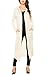 Meaneor Women's Long Sleeve Waterfall Hoodies Open Front Maxi Cardigan Sweater Off White XXL