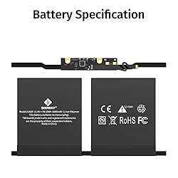 A1707 Laptop Battery, Egoway A1820 Replacement for