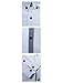 TAM WARE Mens Classic Slim Fit Contrast Inner Long Sleeve Dress Shirts TWNMS314-1-317-WHITE-US M