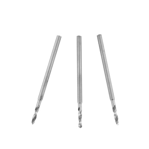 ROTACRAFT1.8 mm HSS Twist Drills with 2.35 mm Shanks, Pack of 3, Silver