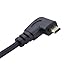 Seadream Angled Micro HDMI to HDMI Cable 1.64FT 90 Degree Left Angle Micro HDMI Male to HDMI Male Cable Connector(1pcs Left Angled)