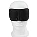 Less Like Contoured and Comfortable Sleep Mask & blindfold Super Lightweight Best Memory Foam Comfortable Sleep Eye Mask For Travel, Shift Work & Meditation Black (Pack of 2)