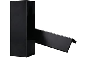 GUEQUITLEX Garage Wall Guards Foam Car Door Protector Wall Bumper Guard - 2 Pack, Corner, Black, Plastic with PP film surface, Foam, Polypropylene (PP)