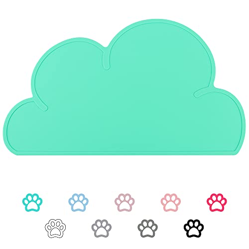 DesignSter Pet Food Mats–Dog Cat Feeding Mat Top Grade Cloud… at Amazon