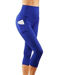 CodeFit Power Flex Pantalones de yoga con bolsillos profundos cintura alta Dry-Fit longitud completa y leggings Capri