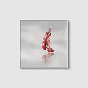 Framed Canvas Home Artwork Decoration Night Canvas Wall Art for Living Room, Bedroom - 16x16 inches