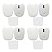 Vacuum Filters Replacement Set for Shark Rocket DuoClean HV380 HV380W HV381 HV382 HV384Q UV380 ZS360 ZS361C ZS362, 4 Foam & Felt Filters 4 Post-Filters, Compare to Part XPMFK320&XPSTFH380