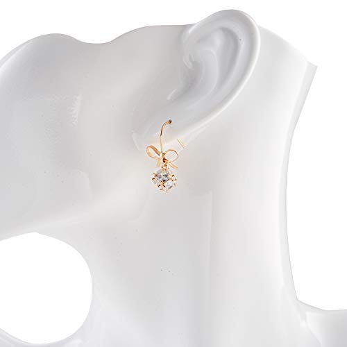 QILICHZ Boutique Sturdy Figure Mannequin Bust Stand for Chain Necklace,Pendant,Earring Drops Jewelry Props Display (White)