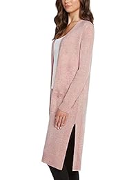 Matty M Women's Duster Open Front Knit Cardigan Sweater