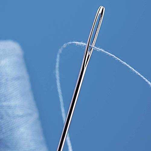 image for MXRS 20 Pcs Big Eye Hand Sewing Needle, 4 Sizes Large Eye Stitching Ne