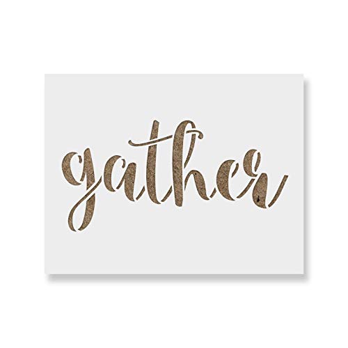 Gather Stencil for Walls and Crafts - Reusable Stencils of The Word