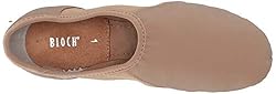 Bloch Girl's Neo-Flex Slip On Jazz Shoe, Tan, 11