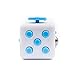 LPVLUX Fidget Stress Dice Toy Cube – The Premium Fidget Dice Anti-anxiety, Depression, Stress, ADD & ADHD Cube for Children / Adults (White/Blue)