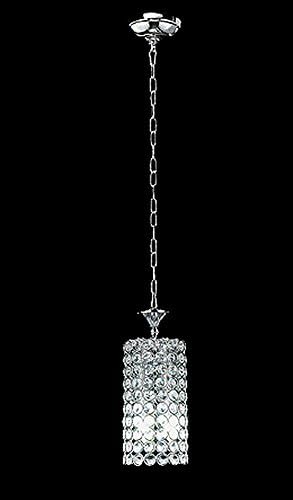 Top Lighting Chrome Finish 2-light Round Metal Shade Crystal Chandelier Hanging Pendant Ceiling Lamp Fixture