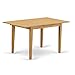 East West Furniture NFT-OAK-T Norfolk Kitchen Dining Table - a Rectangle Solid Wood Table Top with Butterfly Leaf, 32x54 Inch, OAK