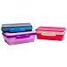 It's Academic Flexi Storage Box, Folding, Collapsible and Adjustable for Pencils, Supplies, and More, Purple (23135)