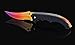 CIMA csgo Flip Knife Skins, Folding Pocket Knife,G100 Handle, 440c Blade (Fade)