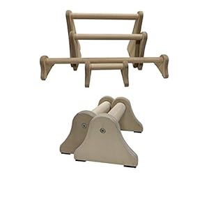 Barbarian Range Houten Parallettes Parallelle Bars Gemaakt van hardhout Meerdere Maten (Laag 10cm bij 13cm)