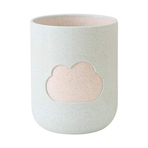 Finance Plan Big Promotion Lovely Cloud Wheat Straw Toothbrush Toothpaste Holder Couple Home Water Cup Green