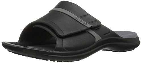 Crocs modi sport slide sandal, black/graphite, 10 us me…