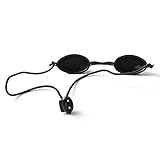 Eyepatch OD 10+ 190nm-10600nm Wavelength UV to IR Laser Light Eye Protection Eyewear for Laser Beauty Patient Eye Shields (Black)