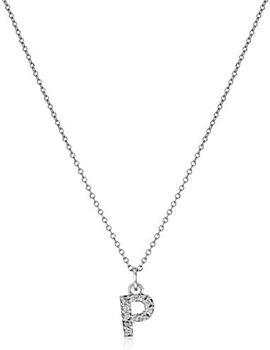 KC Designs "Initially Yours" Diamond 14k White Gold Letter K Pendant Necklace, 16"
