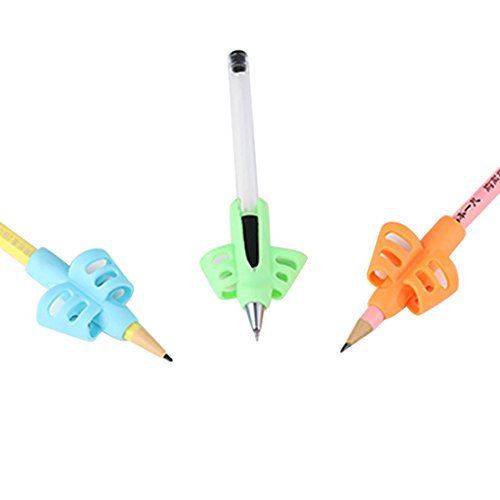 Vanvler Pencil Grip, 3PCS/Set Children Pencil Holder Pen Writing Aid Grip Posture Correction Tool New (Multicolor) - Thumbnail 3