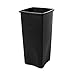 Rubbermaid Commercial Products Untouchable Square Trash/Garbage Can, 23-Gallon, Black, Wastebasket for Outdoor/Restaurant/Office/School/Kitchen