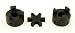1/2" to 1" L095 Flexible 3-Piece L-Jaw Coupling Coupler Set & Rubber Spider