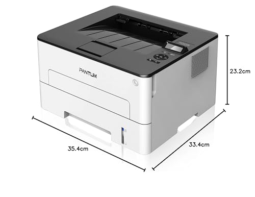 Pantum P3302DN Single Function Laser Printer White For Home and Office Automatic Duplex Printing Network Ready Includes 1500 Page Start Toner Cartridge 3