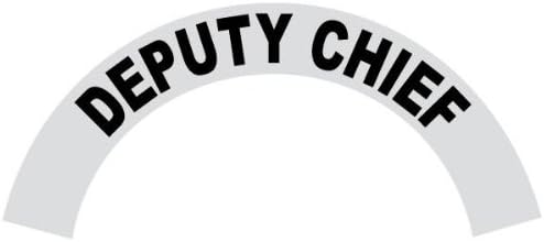 Deputy Chief - Reflective Standard Helmet Black Crescent Decal