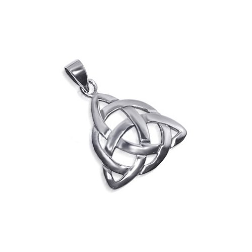 925 Sterling Silver 1 inch Endless Knot Pendant Triquetra Celtic