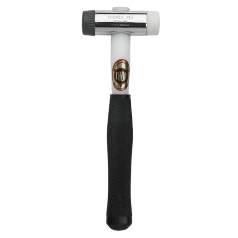 Thor 710 Nylon Faced Window Glazing Hammer/Mallet - with Hard White & Soft Grey Head