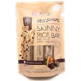 180 Snacks, Skinny Rice Bar, Almond &amp; Chocolate Chips, 10 Bars
