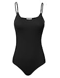 FPT Women's Basic Spaghetti Cami Strap Bodysuit