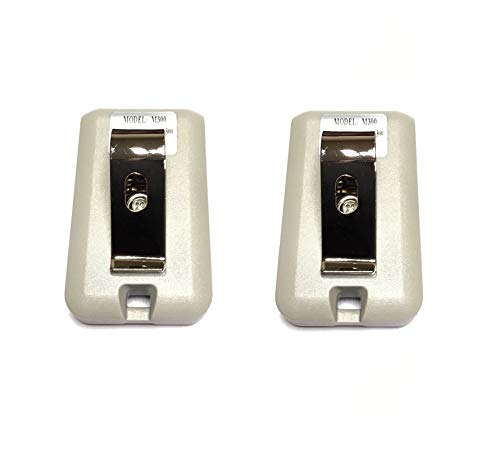 Two (2) Replacement 3060 3089 4120 Compatible MultiCode Remote Garage Door Mini Transmitter 300mhz 3089 4120 1090 (308911, MCS308911 300mhz) Linear