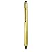 MONTEVERDE USA 9-in-1 Tool Liquid Ink Rollerball Pen in Brass – Hand-Machined Multifunctional Pen with Stylus, Screwdrivers, Level, and Ruler – Exclusive Collection, Ideal Gift for Engineers