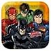 Justice League Rescue 9"x9" Square Lunch Dinner Plates (8 per pkg)