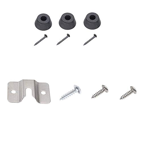 TenCloud 10 Pieces Wall Steel Bracket and Screws Hardware Kit Replacement for Mounting Dartboard