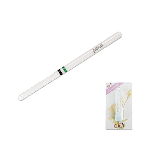 Pana Professional - White Under Nail Cleaner Ceramic Safety Bit 3/32" Shank Size - Nail Drill Bit for Dremel Machine