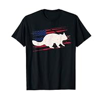 Cuscus US American Flag Monkey 4th Of July Animal USA Gift T-Shirt