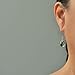 Periwinkle Slate Blue Glass Dangle Earrings 14kt Yellow Gold-filled